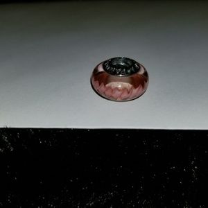Pandora Pink Zig Zag Murano Glass Bead